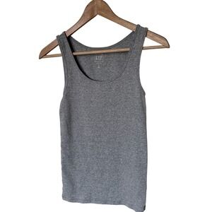 GAP Modern Tank Top Women Small Grey Excellent Supima Cotton Modal Stretch